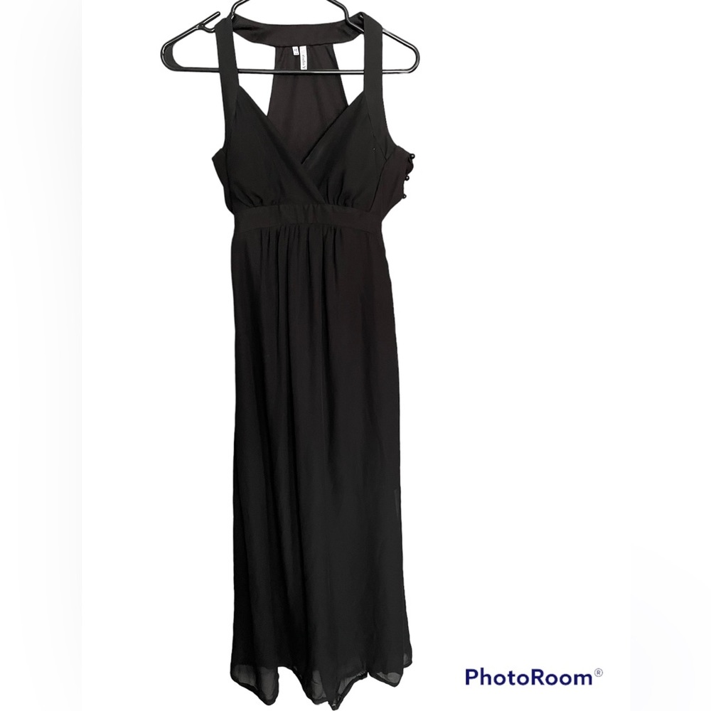 Studio Y back open black dress